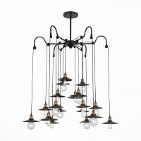 подвесная светодионая люстра st luce curiosita sl270.403.18 коричневая в Дзержинске