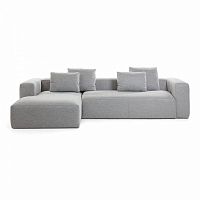диван blok sofa 3 левый угол светло-серый от la forma (ex julia grup) в Дзержинске