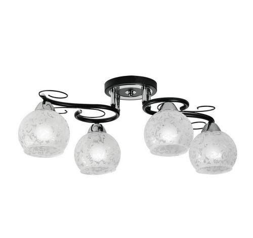потолочная люстра idlamp carmela 234/4pf-blackchrome в Дзержинске