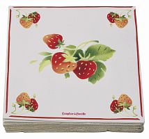 салфетки бумажные клубника comptoir de famille в Дзержинске