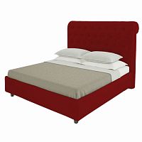 кровать подростковая с каретной стяжкой 140х200 красная sweet dreams в Дзержинске