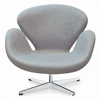 кресло swan chair темно-серое в Дзержинске