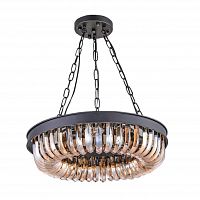 люстра terra black amber d50 черная, стекло янтарного цвета в Дзержинске