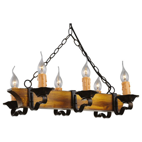 подвесная люстра arte lamp taverna a9525lm-6br в Дзержинске