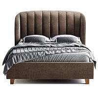 кровать двуспальная 160х200 коричневая tulip в Дзержинске
