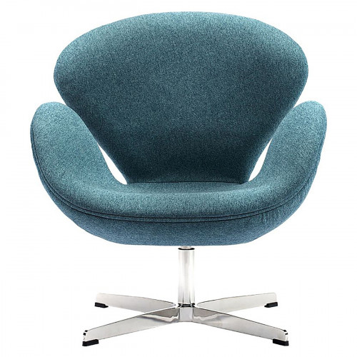 кресло swan chair сине-зеленое в Дзержинске