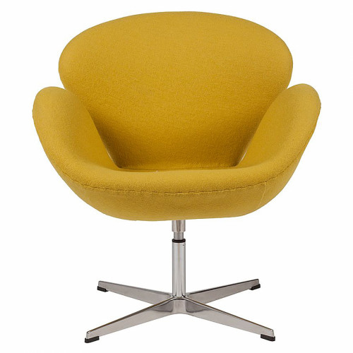 кресло swan chair желтое в Дзержинске