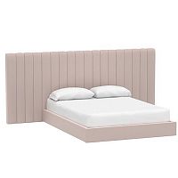 кровать двуспальная с большой спинкой 160x200 розовая avalon extended в Дзержинске