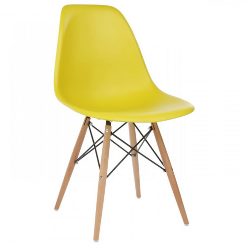 стул деревянный eames pc-015 yellow в Дзержинске