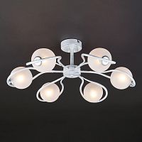 потолочная люстра eurosvet camomile 70089/6 белый с серебром в Дзержинске