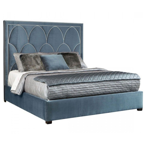 кровать двуспальная 180х200 голубая petals queen в Дзержинске
