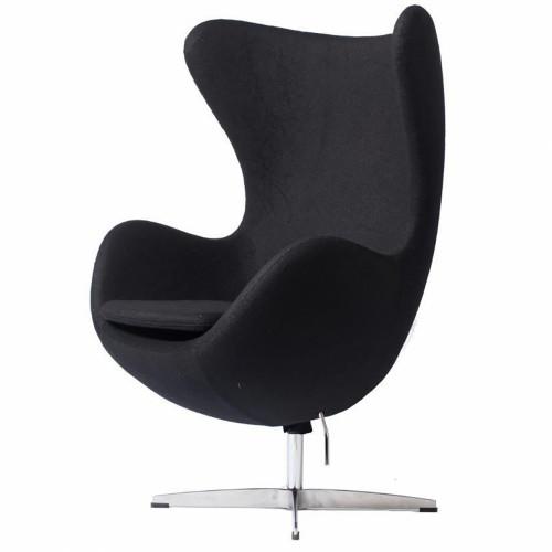 кресло egg chair кашемир черное в Дзержинске