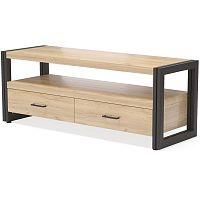 тумба под tv neo loft с двумя ящиками светло-коричневая в Дзержинске