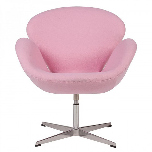 кресло swan chair светло-розовое в Дзержинске