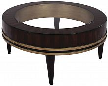 стол журнальный round низкий коричневый, прозрачный в Дзержинске