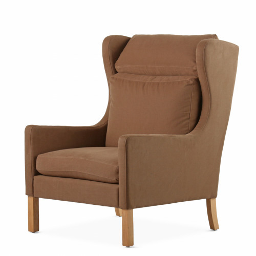 кресло wingback коричневый в Дзержинске