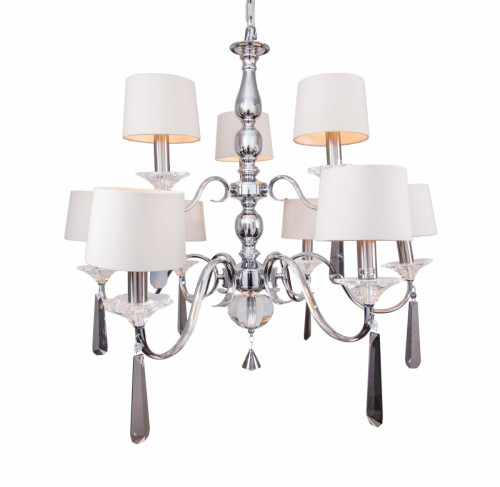 люстра nickel and black crystal хром в Дзержинске