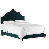 кровать двуспальная 160х200 зеленая camille light peacock velvet в Дзержинске