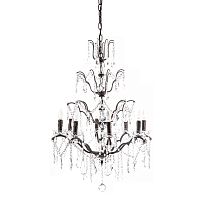 люстра maria theresa grande 8 lamps чёрная, прозрачная в Дзержинске