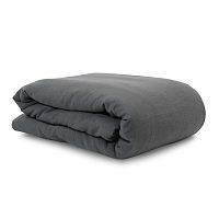 пододеяльник изо льна темно-серого цвета essential 150х200 в Дзержинске