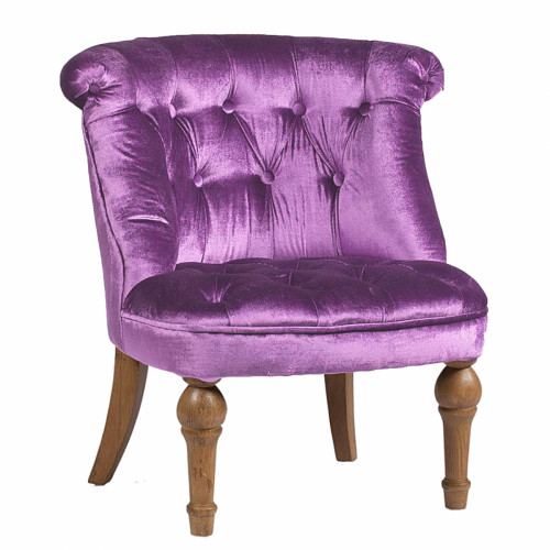 кресло sophie tufted slipper chair лиловое в Дзержинске