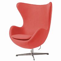 кресло egg chair коралловое в Дзержинске