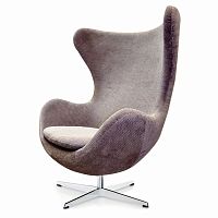 кресло egg chair гала кашемир серое в Дзержинске