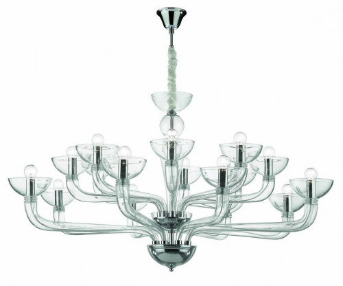 подвесная люстра ideal lux casanova sp16 trasparente в Дзержинске