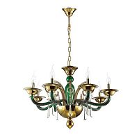 дизайнерская подвесная люстра odeon light rocca 3926/8 золото в Дзержинске