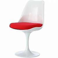 стул eero saarinen style tulip chair красная подушка в Дзержинске
