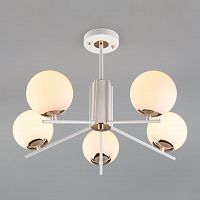 потолочная люстра eurosvet lucas 70092/5 белая в Дзержинске