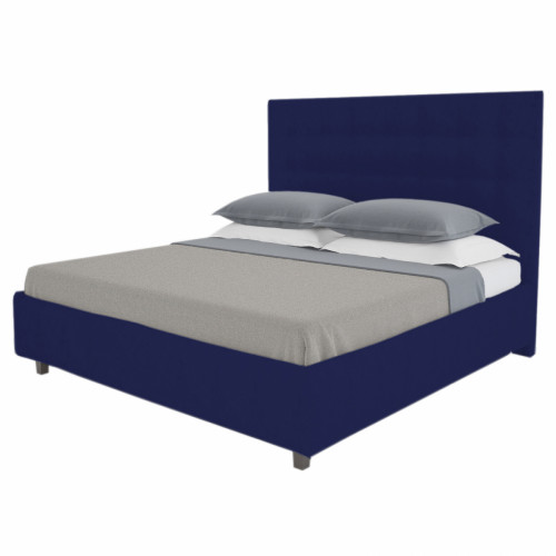 кровать двуспальная 180х200 синяя royal black в Дзержинске