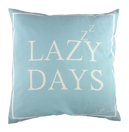 подушка с надписью lazy days в Дзержинске