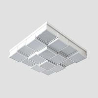 потолочный светодиодный светильник ambrella light orbital crystal sand fs1550 wh/sd 192w d715*715 в Дзержинске