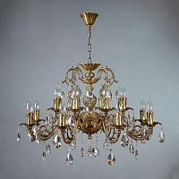 подвесная люстра ambiente alicante 8888/8+8 ab tear drop бронза в Дзержинске