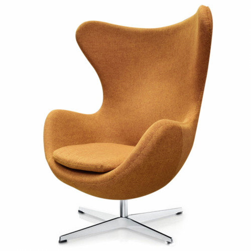 кресло egg chair темно-коричневое в Дзержинске