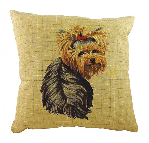 подушка с фото йоркширского терьера yorkie sitting в Дзержинске