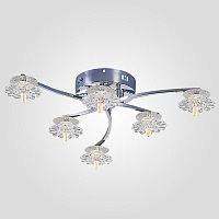 потолочная люстра eurosvet 80106/6 хром в Дзержинске