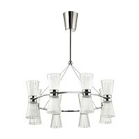 подвесная светодиодная люстра odeon light grana 4013/81l хром в Дзержинске