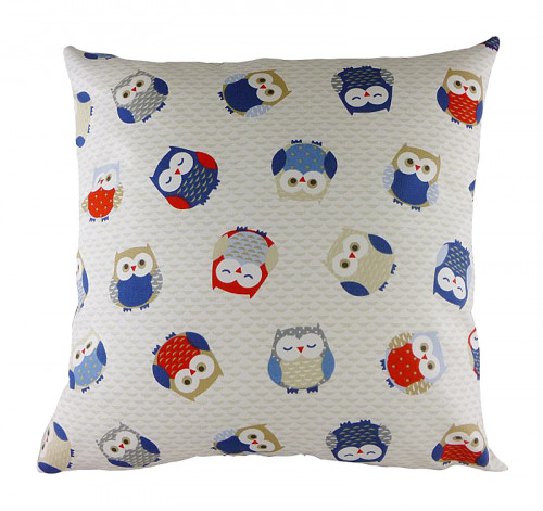 подушка с принтом owl print blue в Дзержинске