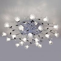 потолочная светодиодная люстра eurosvet florescence 80114/21 хром/белый в Дзержинске