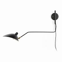 настенный светильник sconce mouille 1 лампа 1 черный в Дзержинске