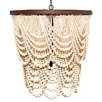 люстра «вандербилт» бусины из древесины нанизанные на нити в Дзержинске