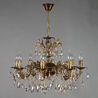 подвесная люстра ambiente granada 2118/8 pb tear drop бронза в Дзержинске