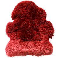 меховой коврик из овчины вишня 95х55 см в Дзержинске