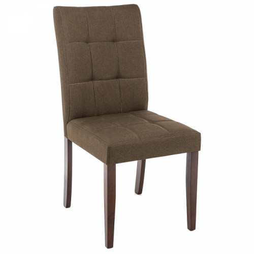 стул деревянный madina dark walnut / fabric brown в Дзержинске