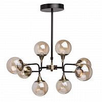 подвесная светодиодная люстра mw-light гамбург 605010908 черная в Дзержинске