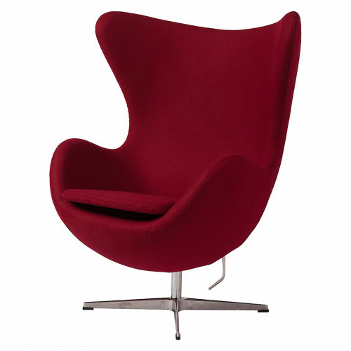 кресло egg chair бордовое в Дзержинске
