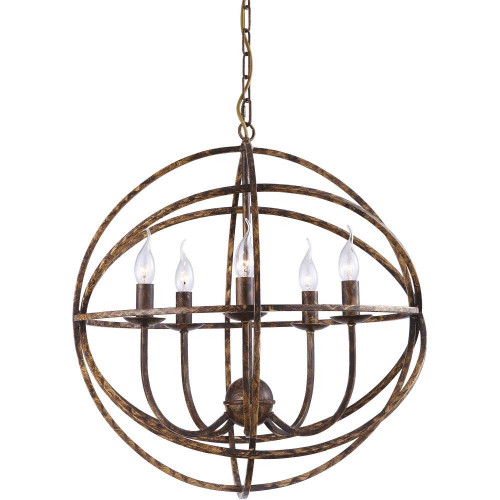 подвесная люстра arte lamp kopernik a1703sp-5br в Дзержинске