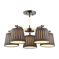 потолочная люстра odeon light nicola 4110/5 черная в Дзержинске